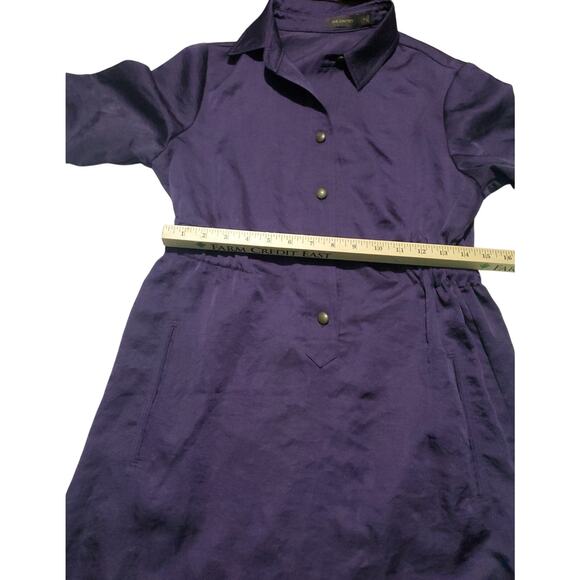 The Limited Vintage Womens Purple Utility Dress Size Medium Minimalist Office - Picture 4 of 7